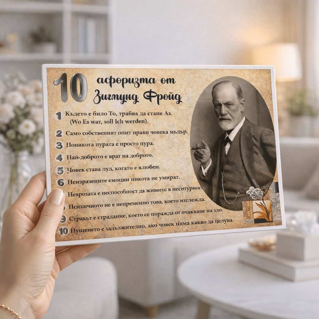 Постер визуализация - в ръка